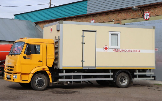 Работа передвижной флюорографической установки